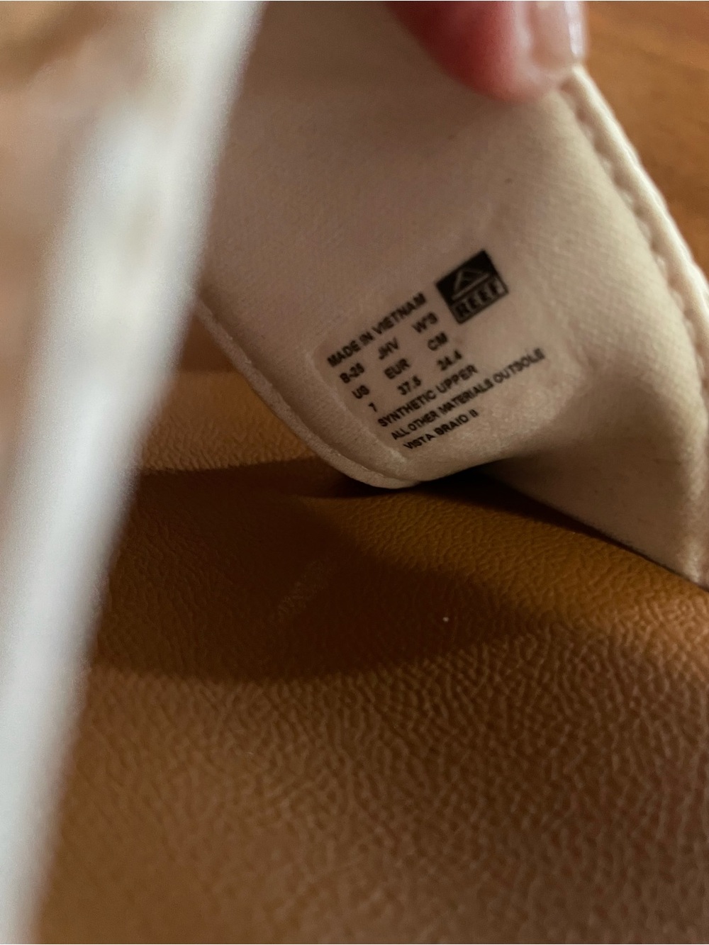 Reef Double-Strap Slide Sandals in Brown and Cream - Picture 5 of 9